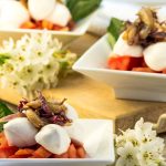Bocconcini Caprese with Cherry Tomatoes and Caramelized Onions 1
