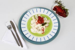 Creamy Gnocchi with Pea Puree 3