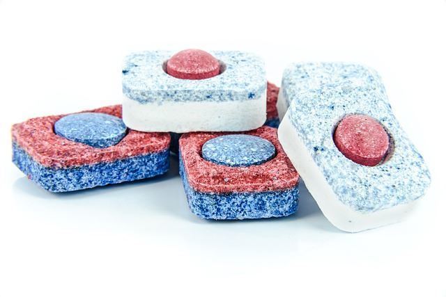 Dishwasher detergent blocks.