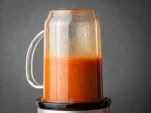 How to Make Ketchup - Step 4 Blended ketchup - inthekitch.net