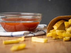 How to Make Ketchup - Step 6 image of ketchup and fries - inthekitch.net