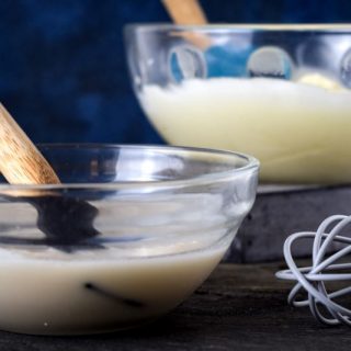 Cream Cheese Frosting for Cake Pops and Cake Pop Coating in bowls.