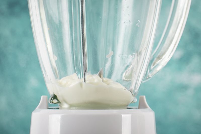 How to make chipotle sauce Step 2 Mayo in a blender.