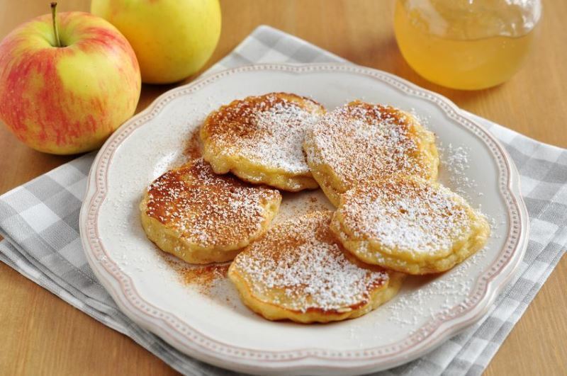 Apple Pancakes on a plate.