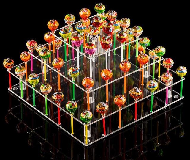 Clear acrylic cake pop stand.