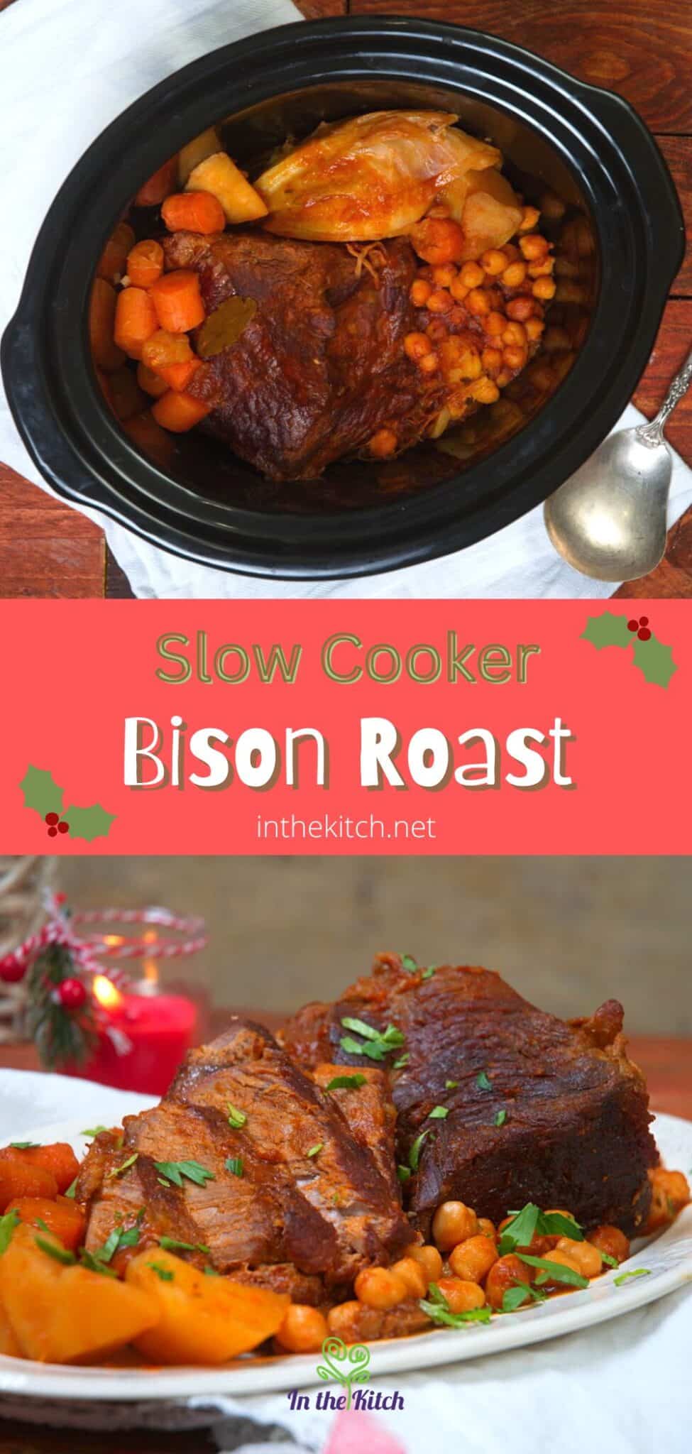Slow Cooker Bison Chuck Roast In the Kitch