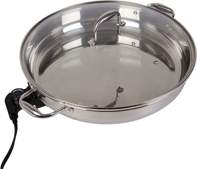 Cucina Pro Stainless Steel Electric Skillet 1 