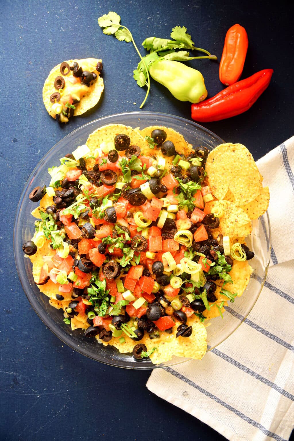 Electric Skillet Veggie Nachos In the Kitch