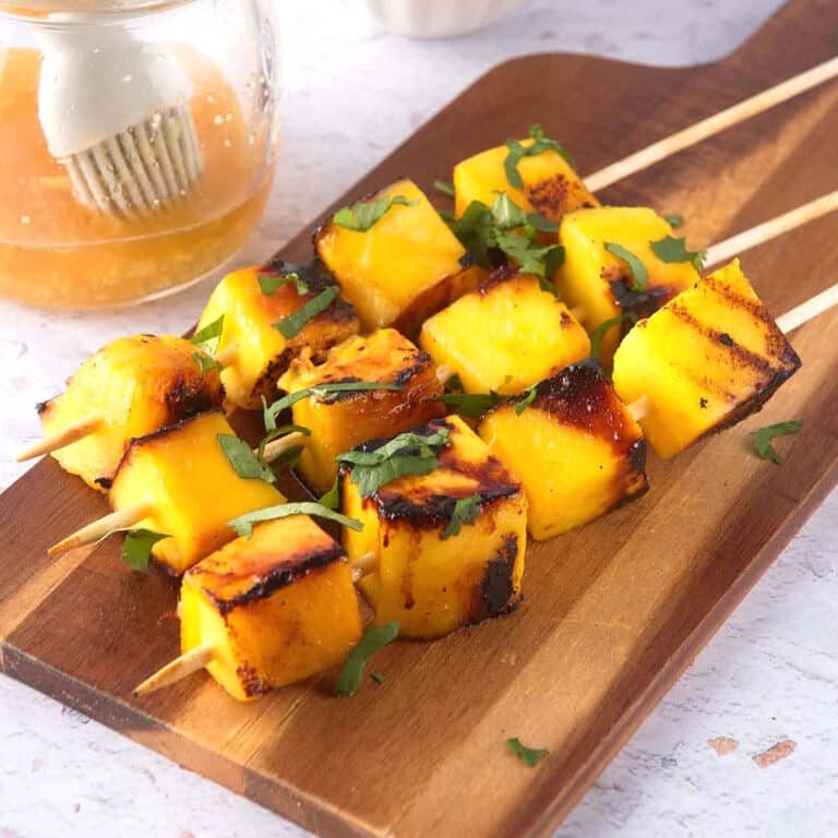 Grilled Mango Skewers - In the Kitch