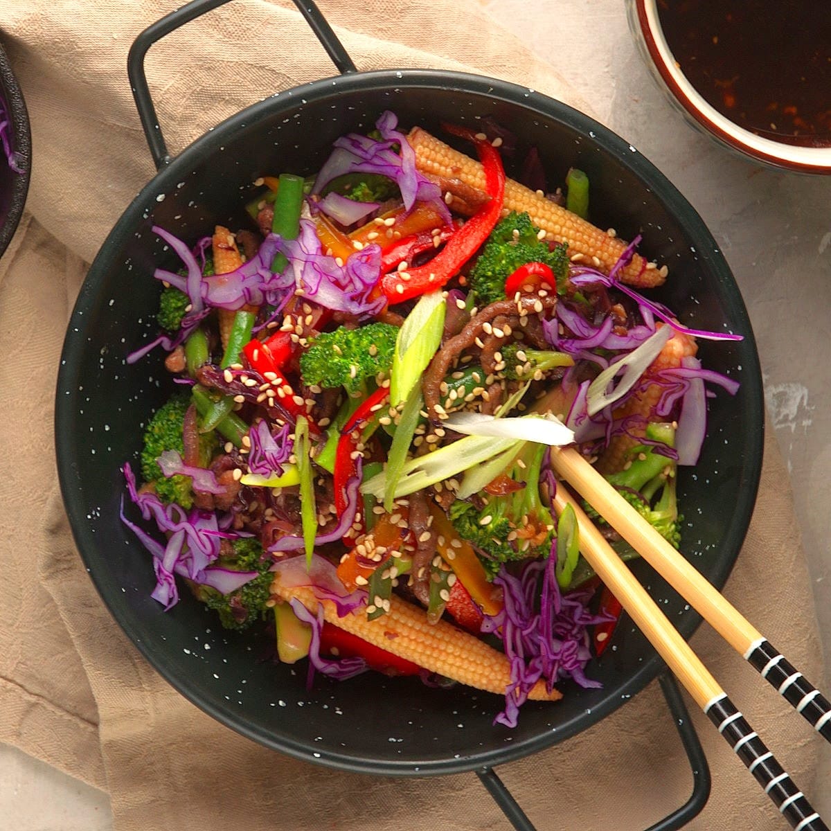 Ground Beef Stir Fry - In the Kitch