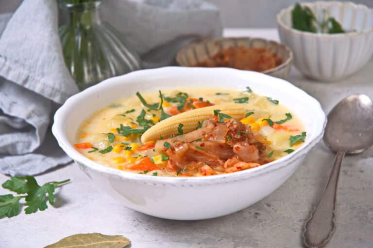 Kimchi Chowder In the Kitch