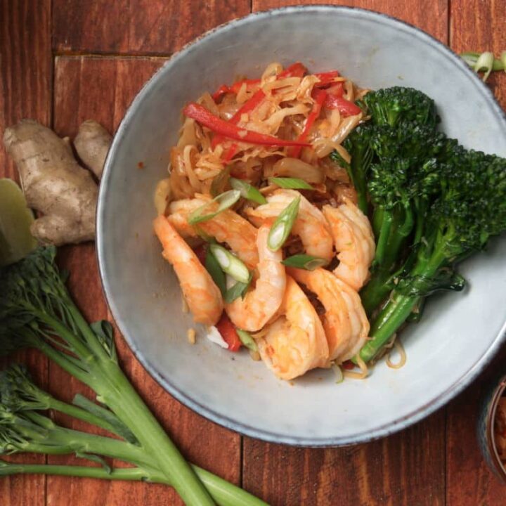 Kimchi Shrimp Stir Fry - In the Kitch