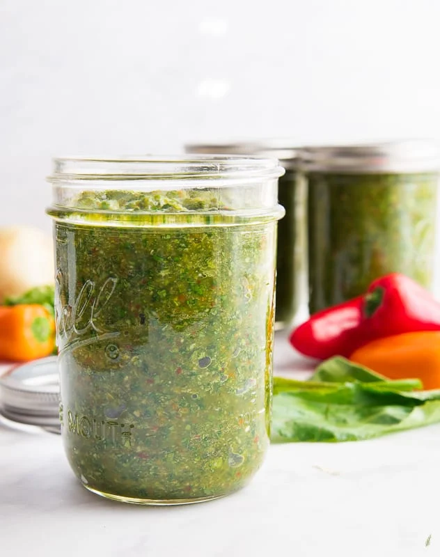 Sofrito in a jar.