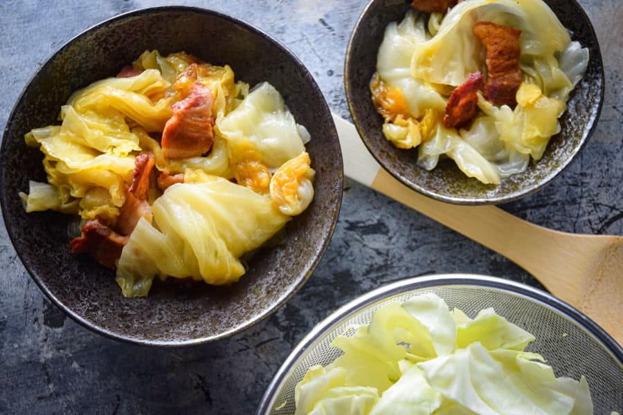 St. Patrick’s Day Slow Cooker Cabbage & Bacon