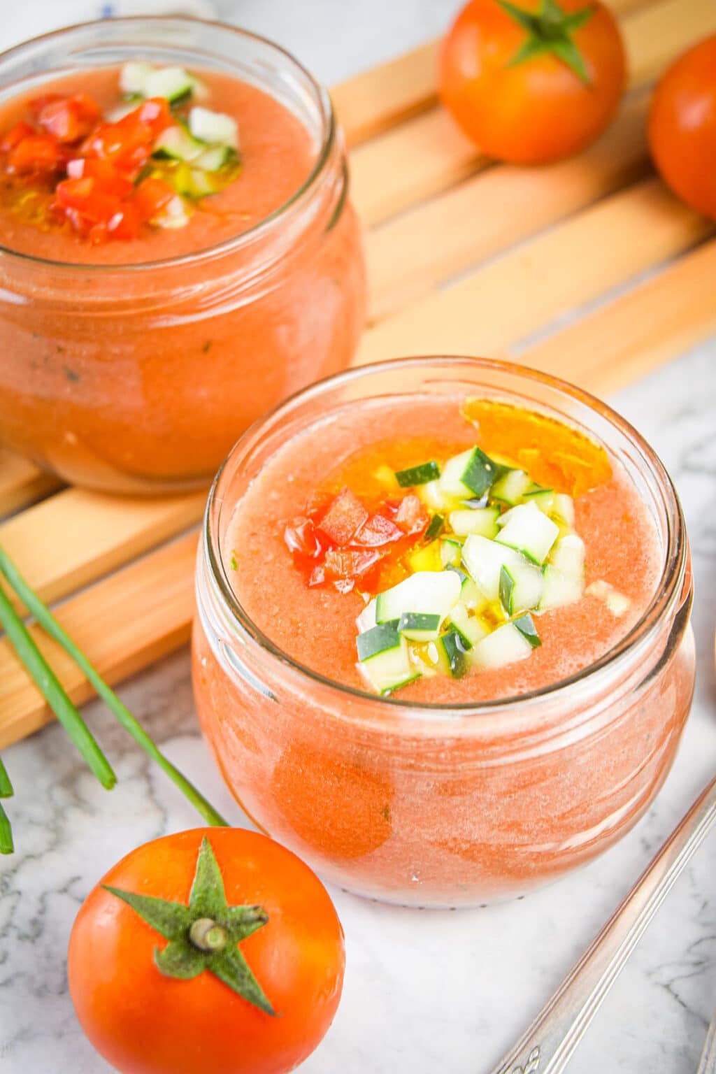 Tomato & Watermelon Gazpacho Soup - In the Kitch