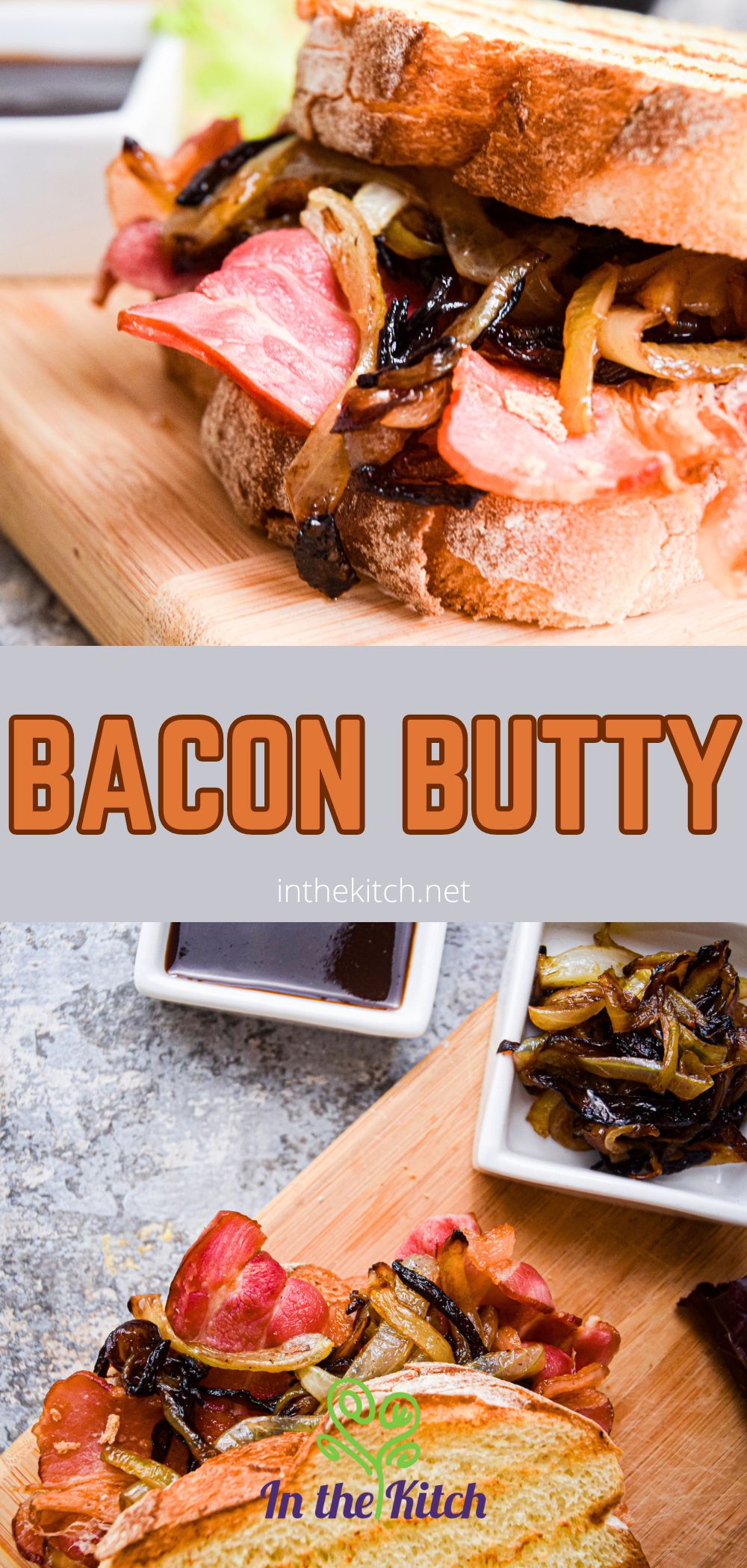 Bacon Butty (Bacon Sandwich) In the Kitch