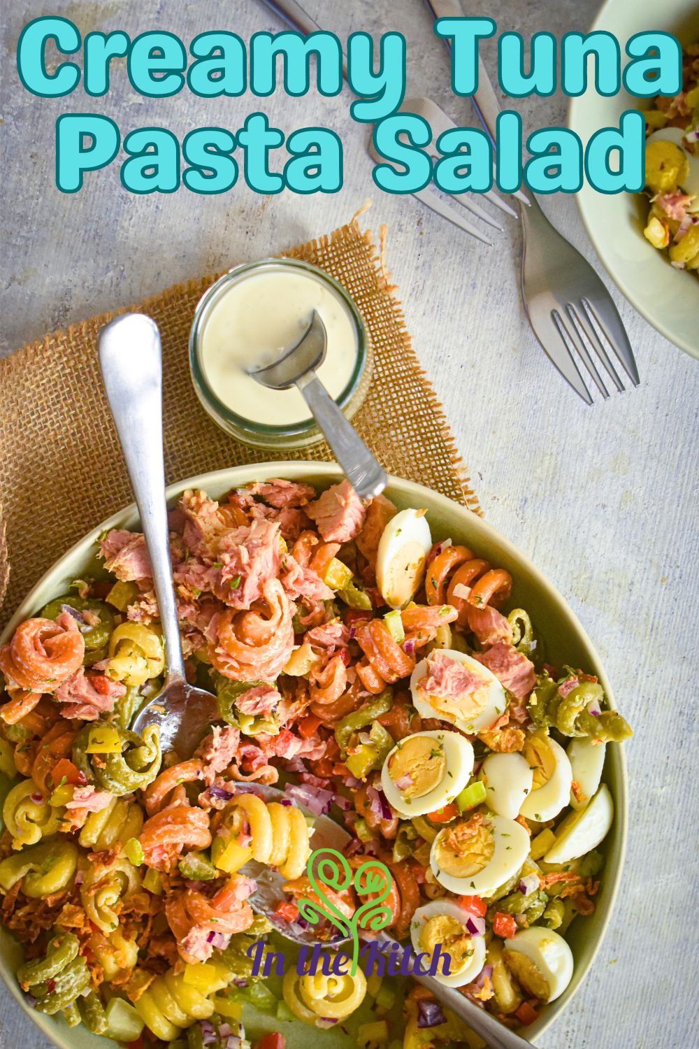 Cold and Creamy Tuna Pasta Salad (With Mayo) In the Kitch