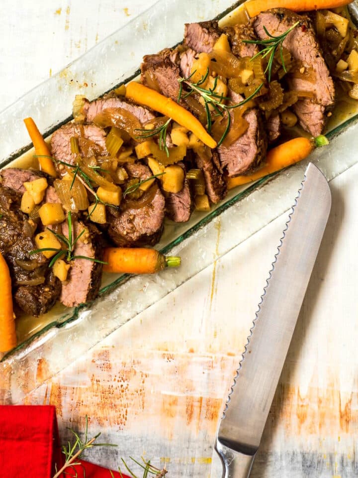 Electric Skillet Pot Roast In the Kitch