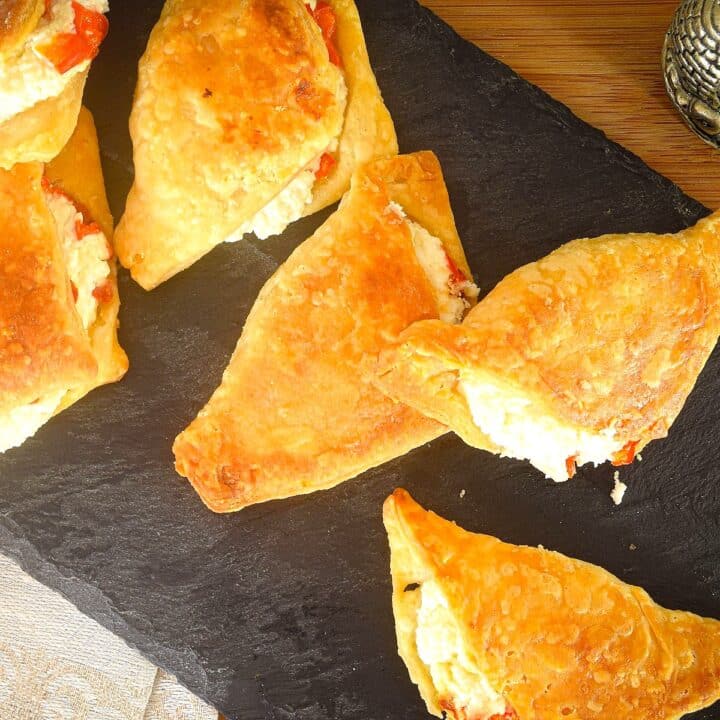 Triangle Form Pepper Electric Skillet Stuffed Puff Pastry Triangles - In the Kitch