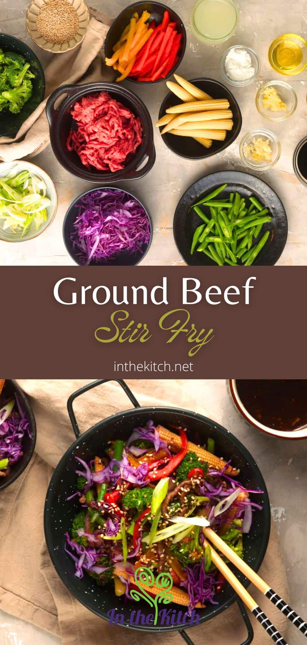 Ground Beef Stir Fry - In the Kitch