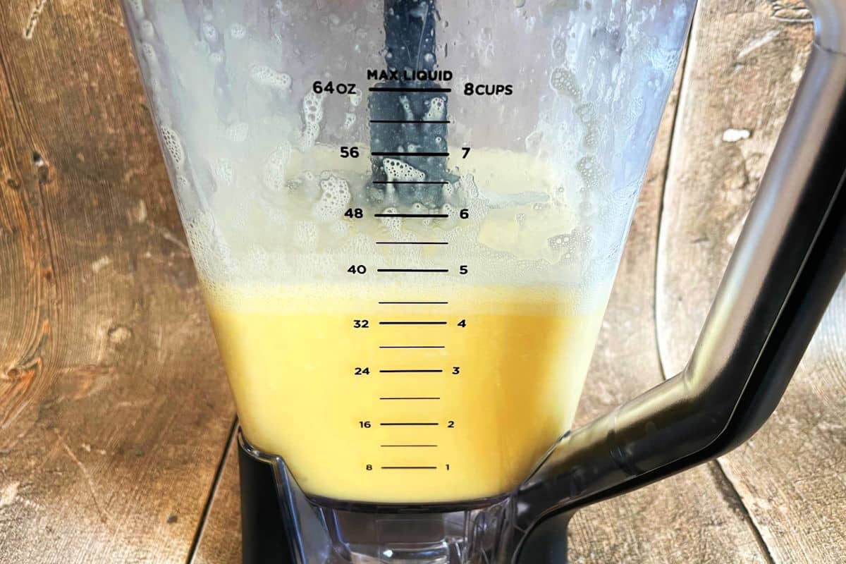 Orange Julius in blender.