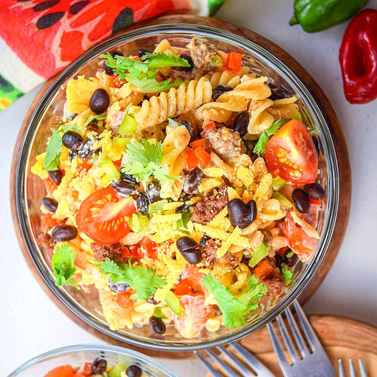 Taco Pasta Salad - In the Kitch