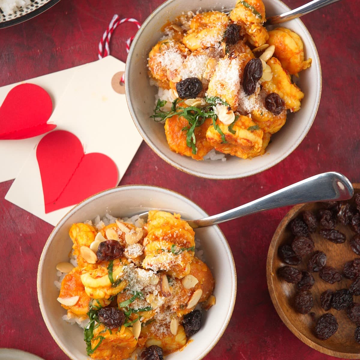 Valentine’s Day Electric Skillet Shrimp Curry For Two In the Kitch